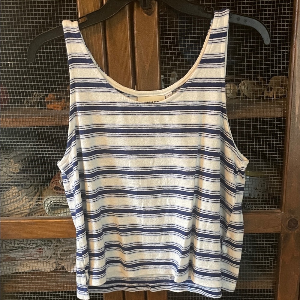Jungmaven Cropped Tank Stripe small hemp/cotton blend